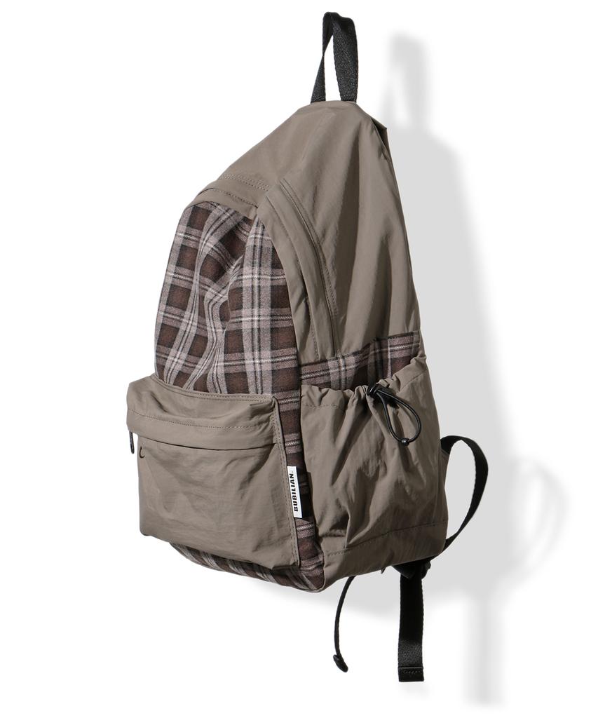 Bubilian Checkered Backpack_Brown
