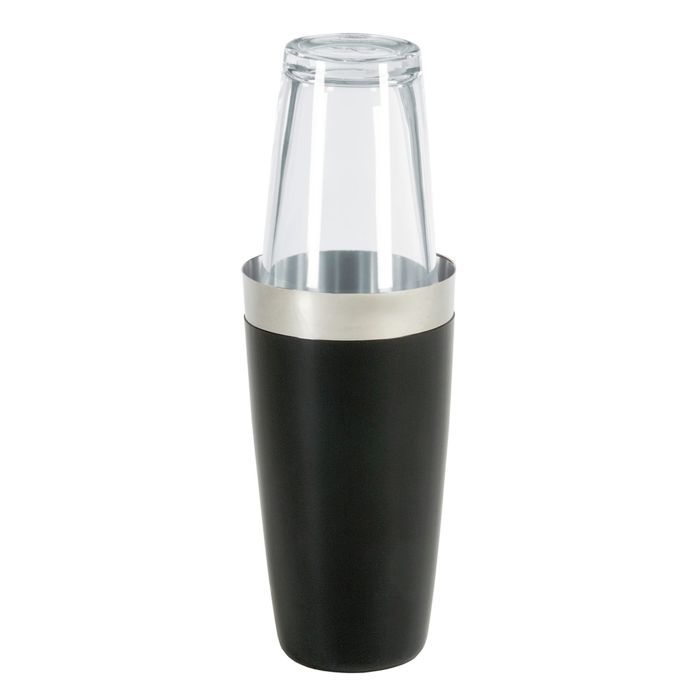 Shaker - Boston - Complet - Acier inoxydable - Protection contre le froid - Noir