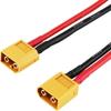 14AWG Silicone Charging Cable XT60 To 4mm Bullets Connectors 30cm Length For Car Models And Hobbys DIY Projects