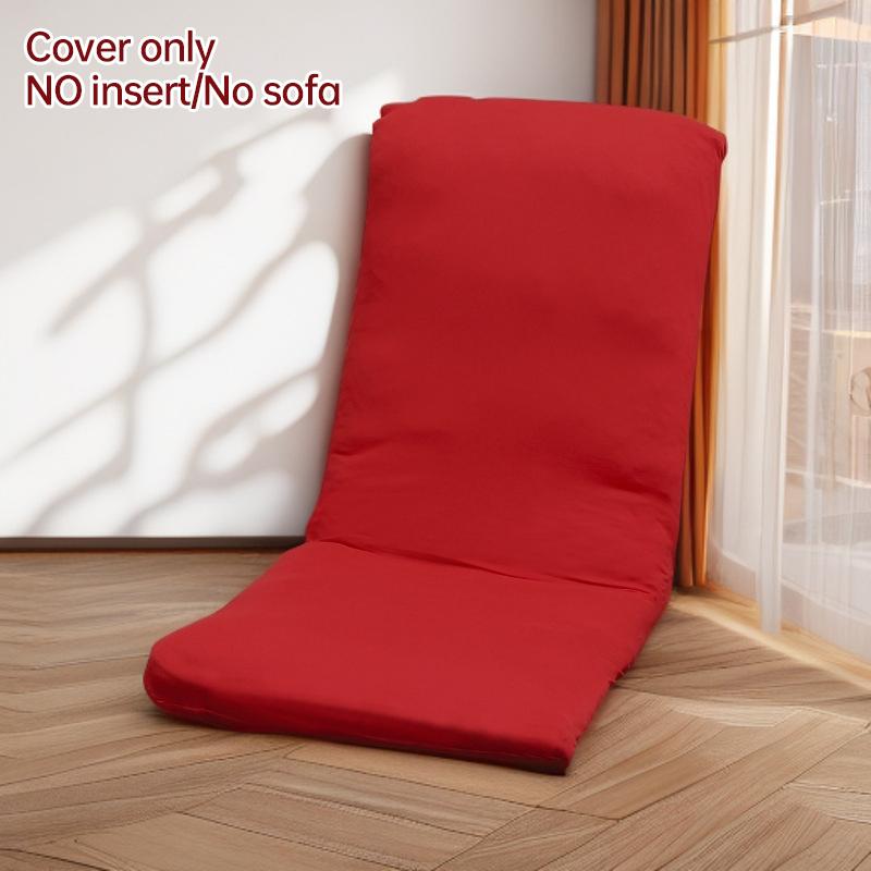 Folding Tatami Seat Cover Single Floor Bed Sofa Slipcover Household Foldable Relax Lounge Recliner Slipcover (Only Cover )