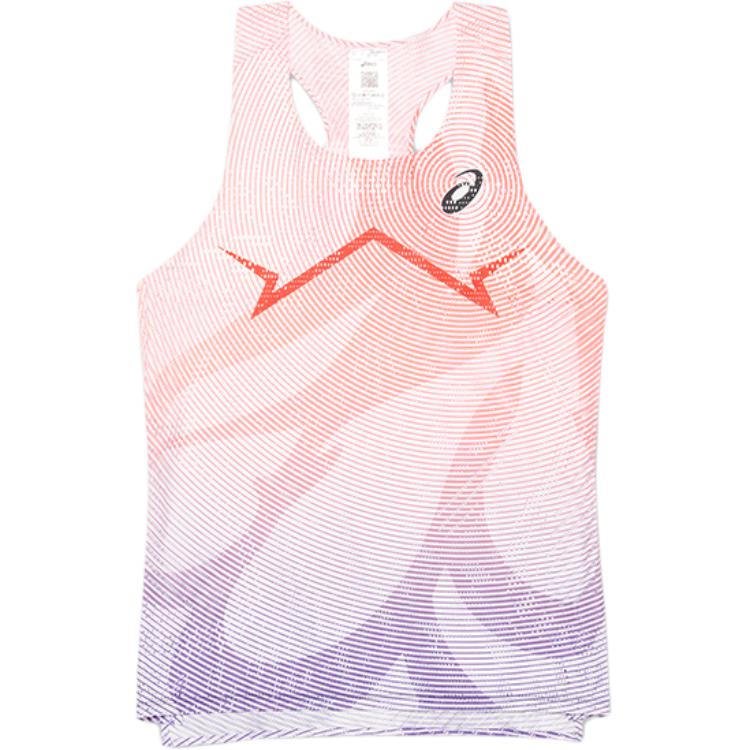 ASICS Tank Tops Men's Shimmery Red U neck Moderate Other 2091A806-605