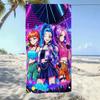 1pc K-pop Anime Idol Beach Towel Ultra Absorbent Cool Room Stuff Bath Towel for Pools Swimming Outdoor Gym Swimming Pool