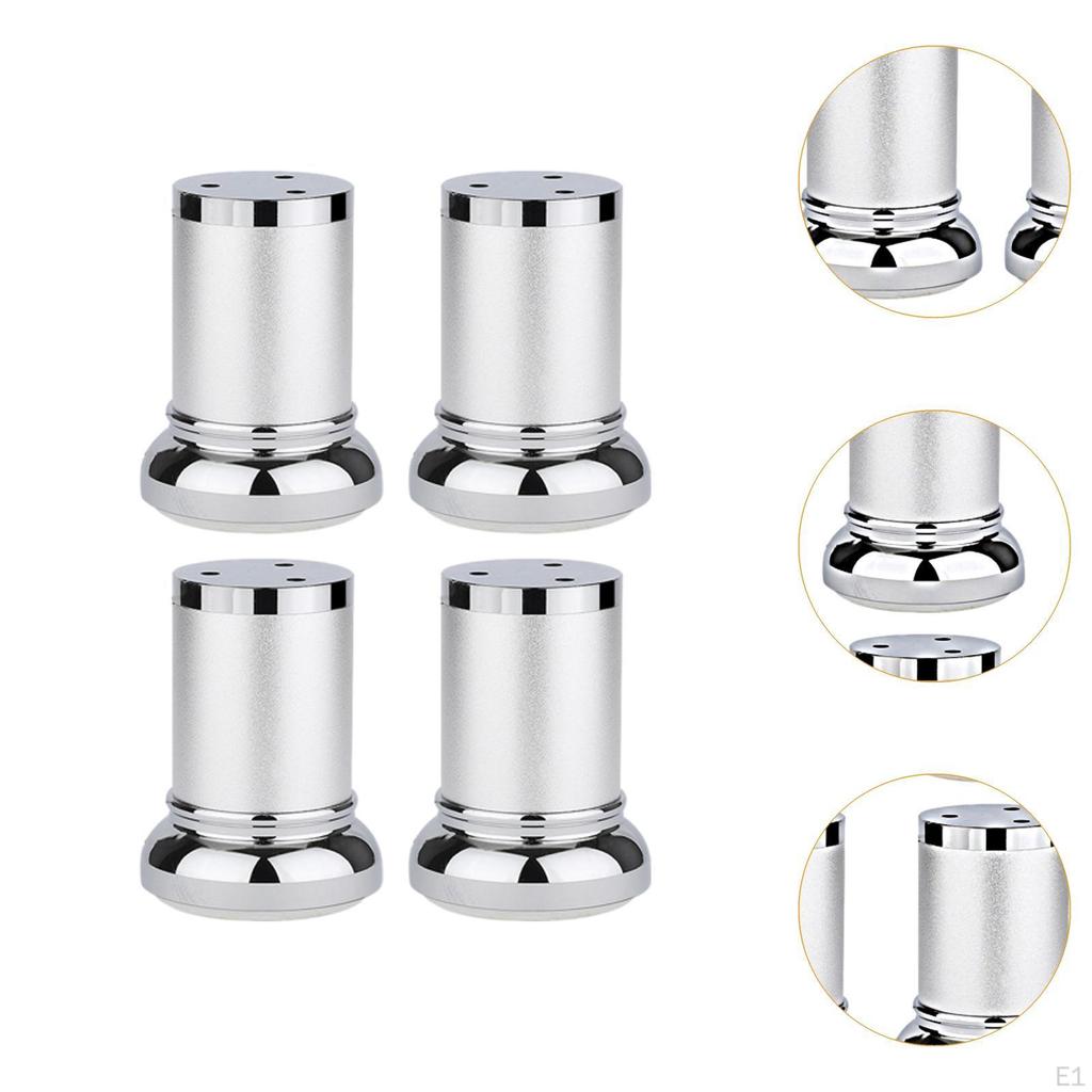 4 Stück Verstellbare Möbelbeine aus Aluminiumlegierung Sofafüße Robuste Couch für Kaffeetische Betten