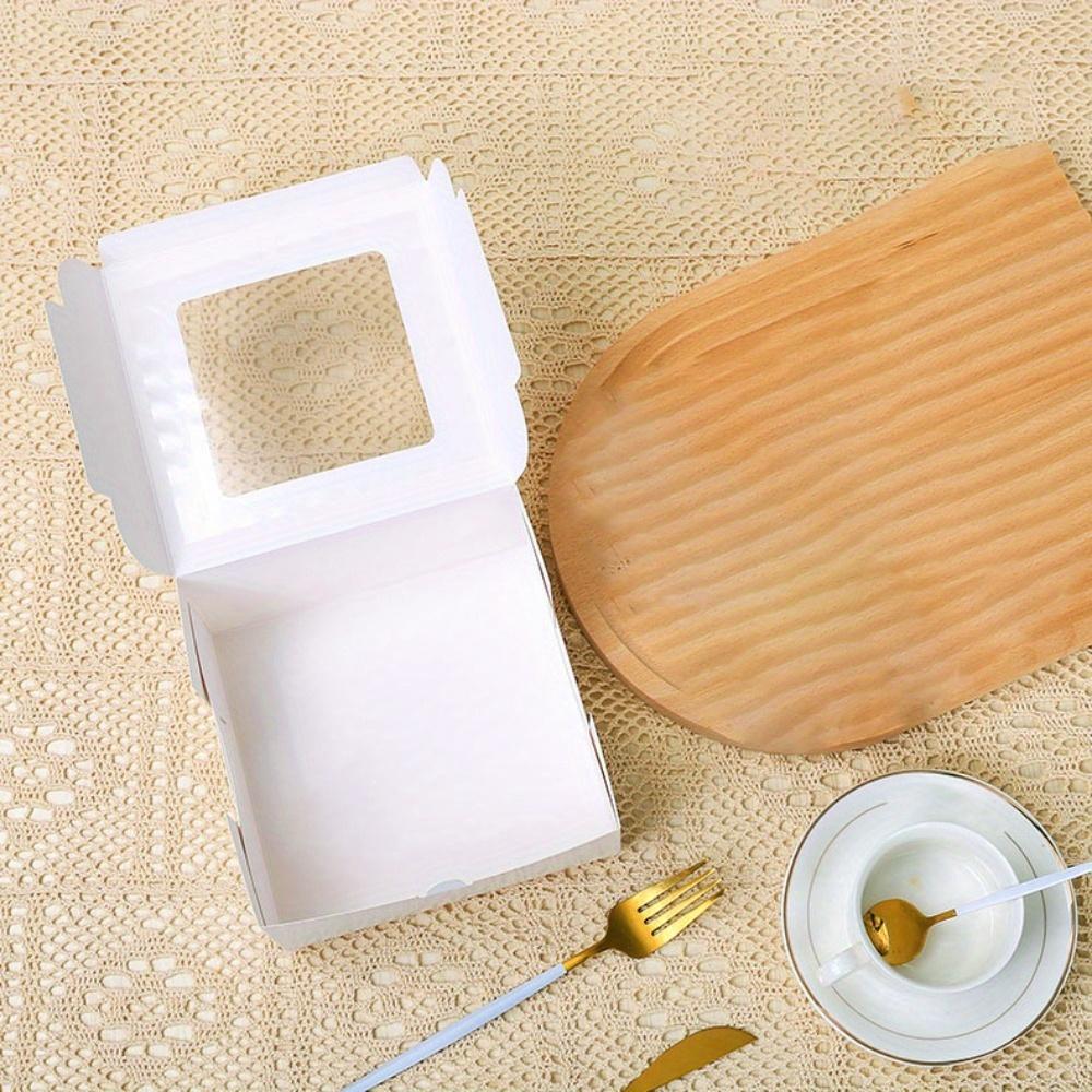 20 Stück Papier-Geschenkboxen mit Fenster Faltbare Quadratische Leckerli-Boxen Party-Gastgeschenkboxen Mittelgroße Geschenkverpackungsbox Geschenkverpackungsboxen Verpackungsbox