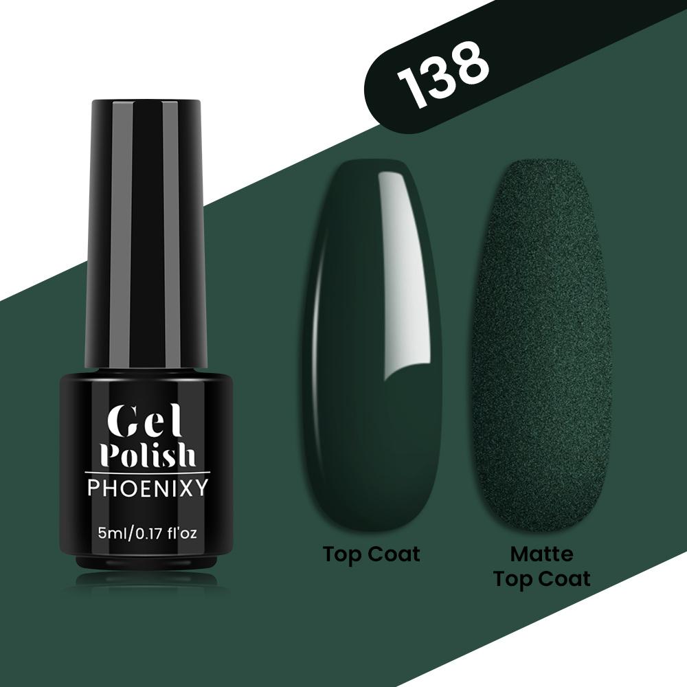 PHOENIXY 80 Farben Nagel-Gel-Nagellack, 5 ml, UV-LED-Farb-Nagelkunst-Hybrid-Nagellack, Liner-Gel, Maniküre-Kunst, semi-permanent, glitzernd, glänzende Farben-Gel