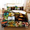 Bulldozer 3d Digital Printing Three-piece Quilt Cover Set Wish To Make Bedding