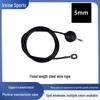 DIY Rubber-Coated Steel Wire Rope Pulley for Home Gym Lat Pulldown & Flyes