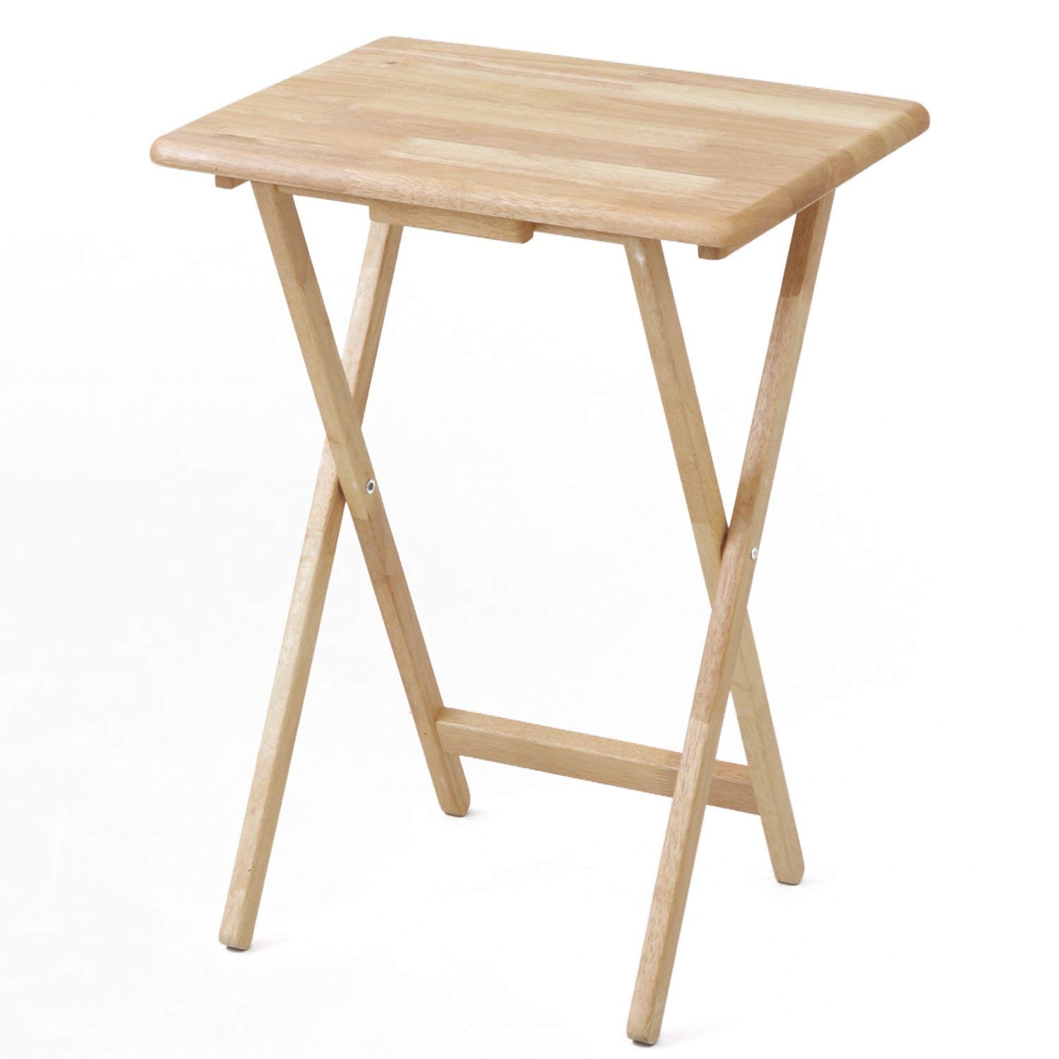 

Yamazen Folding Side Table, Natural, STR-50H(NA)
