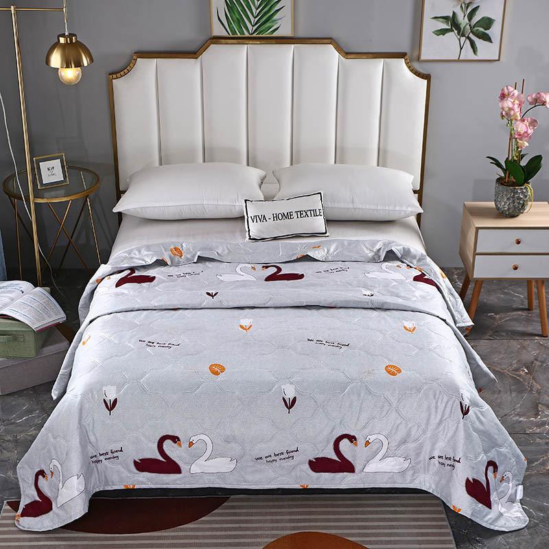 Radish Bear Rabbit Flower Printed Washed Cotton Summer Air Conditioning Quilt