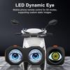 Demon Eyes Bicycle Taillight App Controlled IP64 Waterproof USB Rechargeable MTB Road Mountain Bike Night Riding Warning Rear Lamp