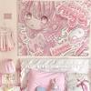 New Hot Cute Girl Style Anime Print Tapestry Wall Hanging For Bedroom Dorm Room Home Wall Decor