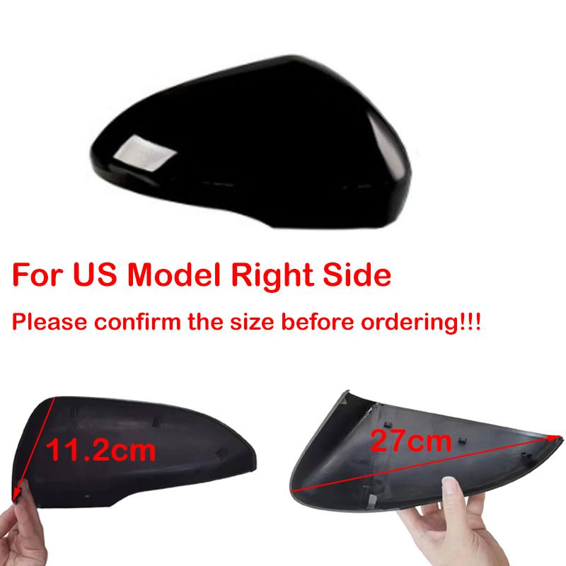 For US Ford Fusion 2013 2014 2015 2016 2017 2018 2019 2020 2025 Car Side Rearview Mirror Cover Glossy Black Clip-on Exterior