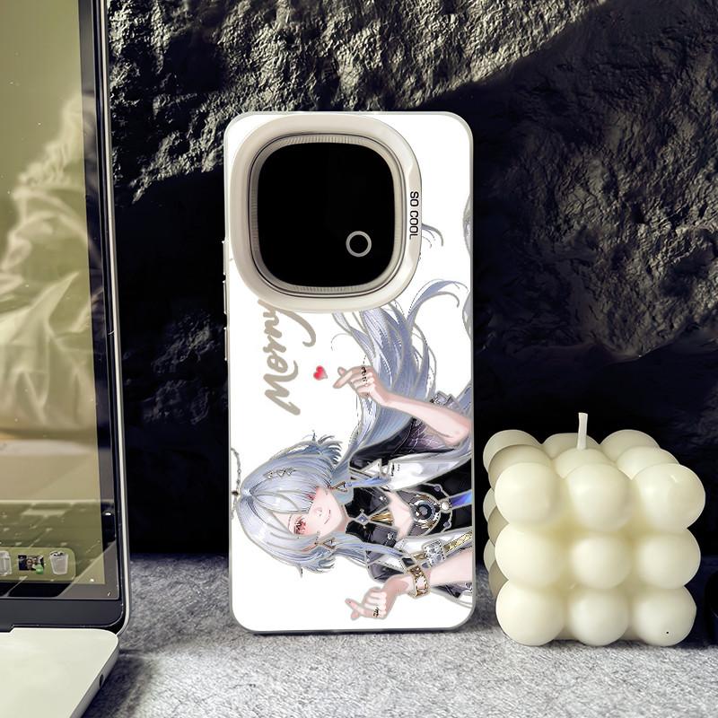 For IQOO 15 Ultra/15R/13/Z11/Z10/Z9 Turbo "Lynae" Hard Back Soft Border Phone Case/ IQOO Neo 11/Neo 10 Z9 Turbo Z10X Neo 9 Pro Shockproof IQOO Cover