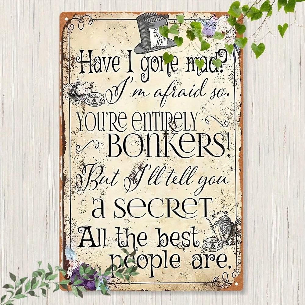 Metal Tin Sign Rural Apple Basket Art Wall Decor Home Storage Vintage Kitchen Farmhouse 20x30