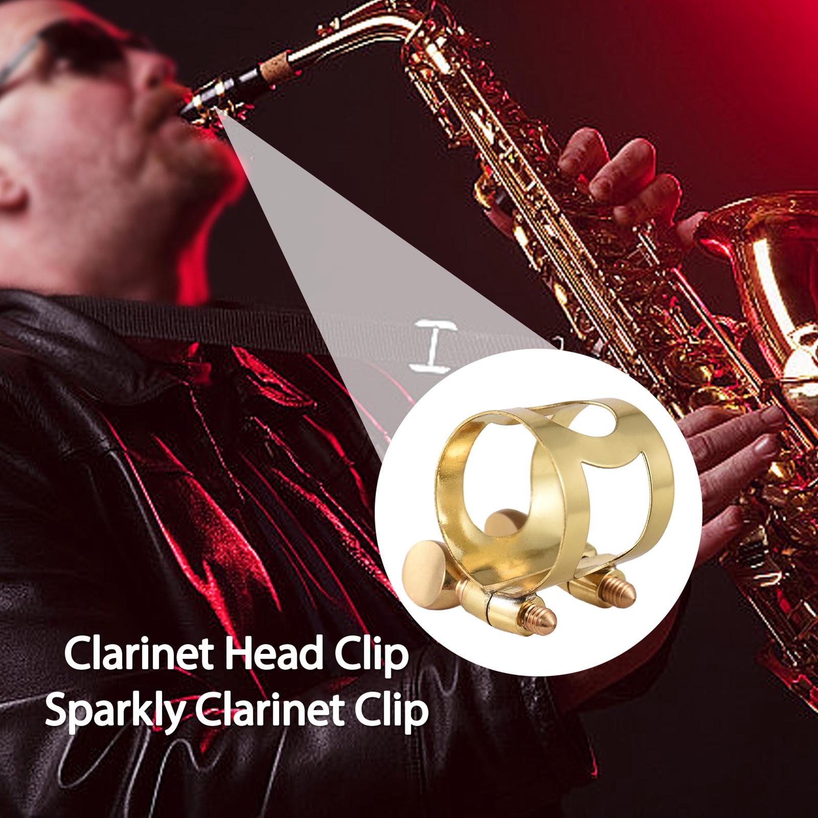 

Alto Sax Ligature Brass Ligature Fastener Adjustable Double Screw Alto Sax Mouthpiece Ligature Clip Accessories Tenor золотой