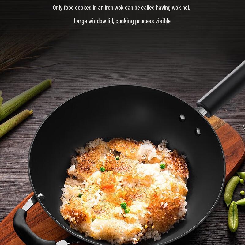 Supor 34cm True Rust-proof Cast Iron Wok