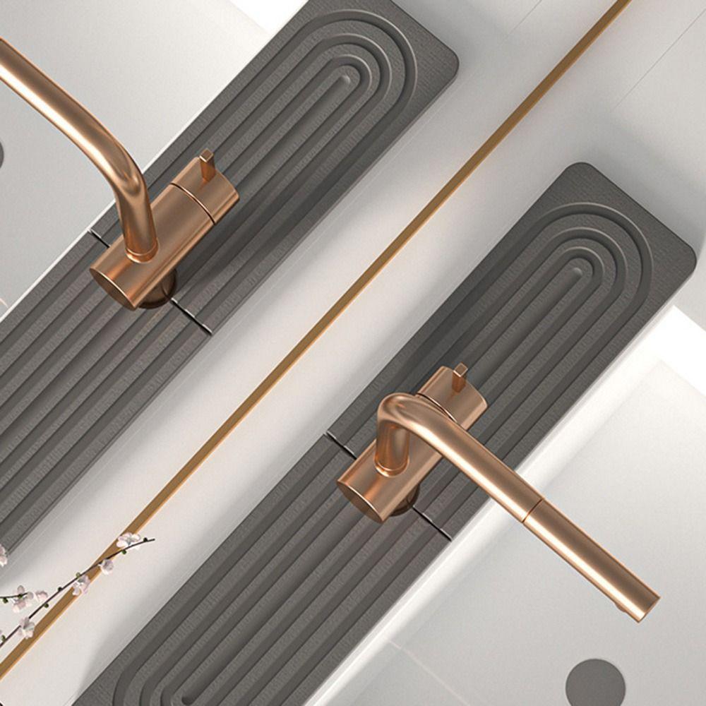 Diatom Mud Fast Drying Faucet Mat Moisture-proof Diatomite Stone Sink Tray Bathroom Counter