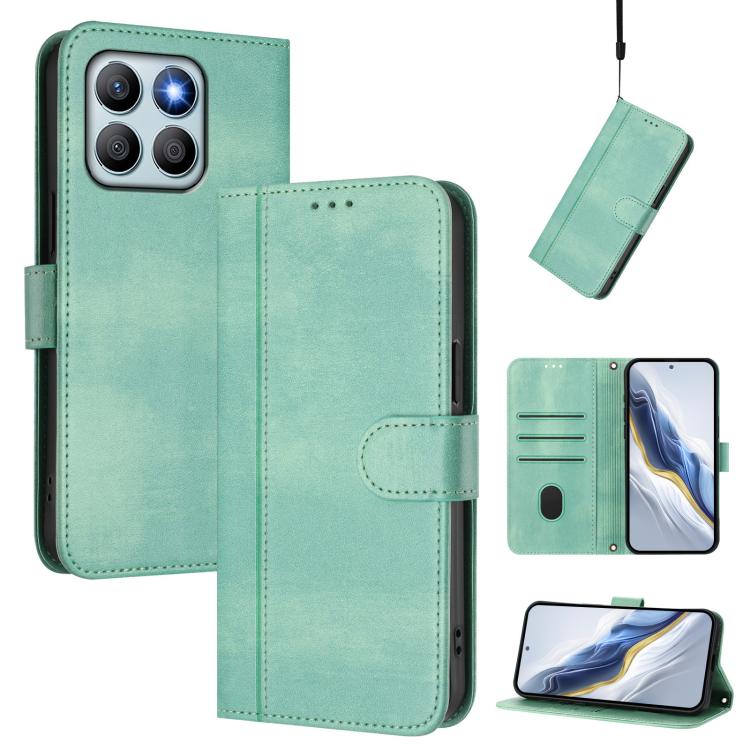 Linien-Spleißschnalle Retro Leder Handyhülle