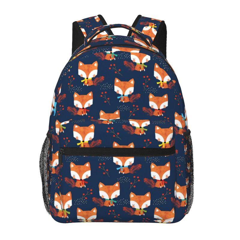Cute Foxes Pattern Kawaii Backpack Unisex Travel Bag Lightweight Casual Daypack Students School Bookbags Laptop Backpack