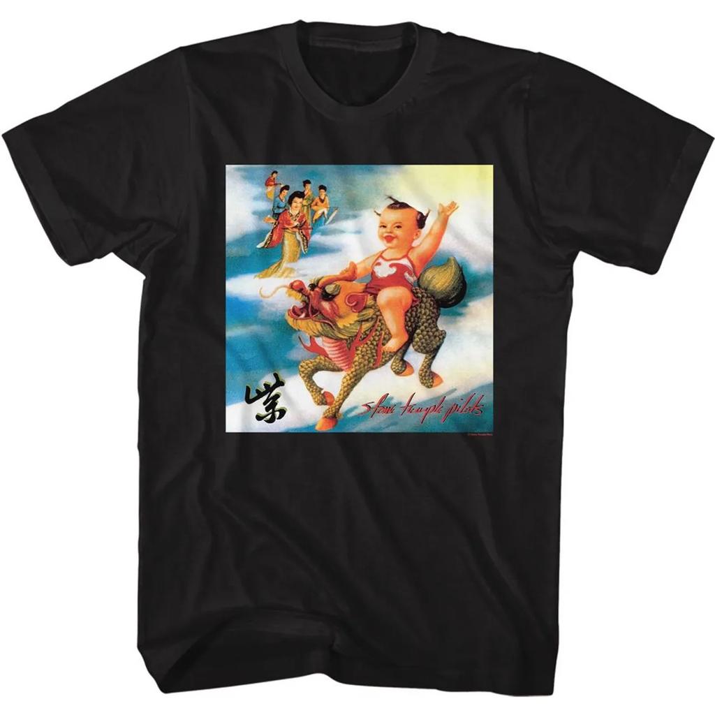 Americká Rocková Kapela Stone Temple Pilots Grafický Potisk Tričko Unisex Dámské Volné Ležérní Oversized Tričko Streetwear Hip Hop Móda Top
