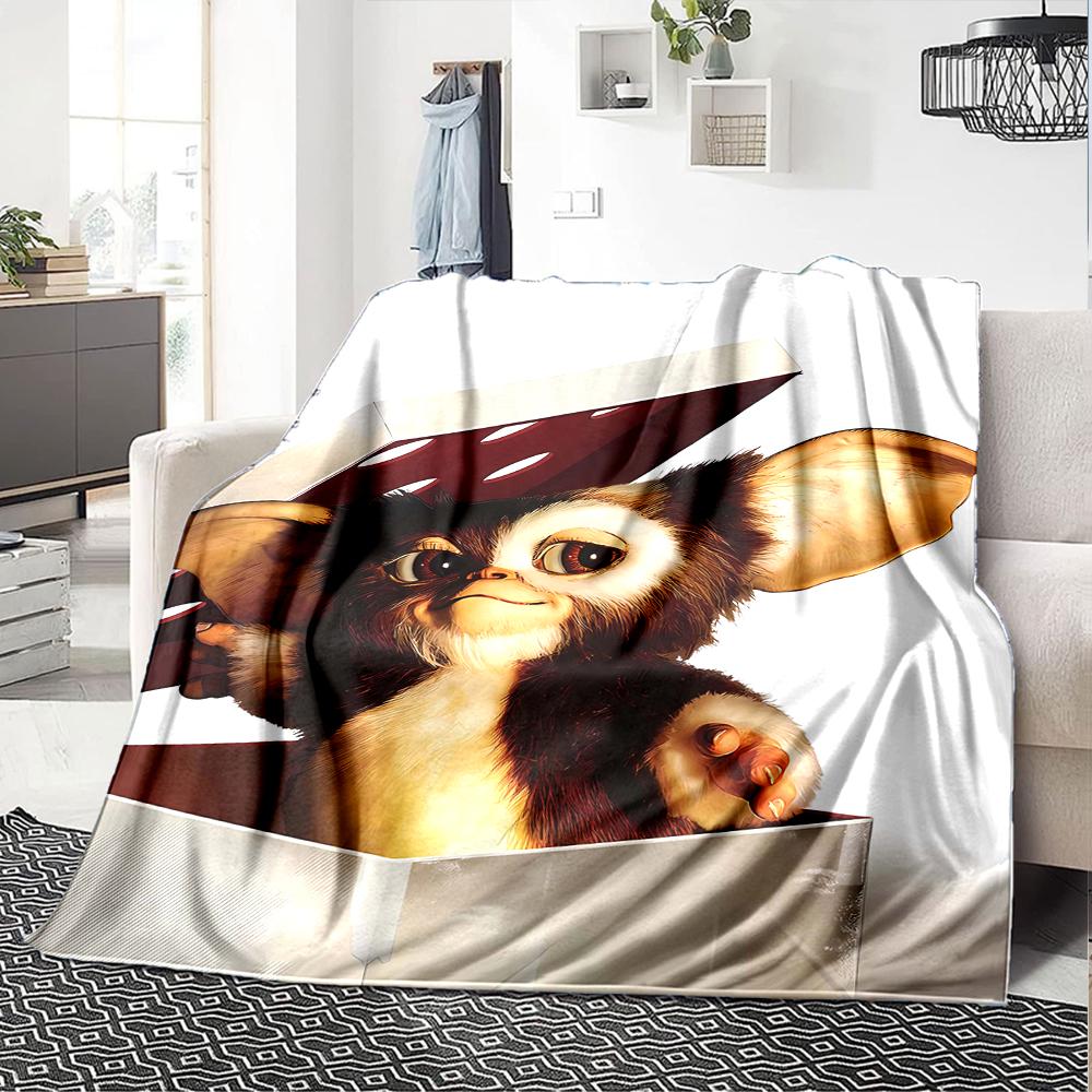 1pc Gremlin2 Blanket, Gift, for Men and Women, Soft Blanket, Good for Sofa Bed Couch Travel, Lightweight Flannel Blanket