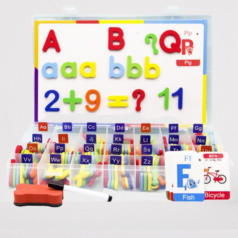 Number Letter Magnetic Set Foam Alphabet Abc Educational Toy For  Kids Children
