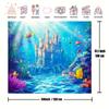 Mermaid and underwater castle backgrounds - multi-functional polyester backgrounds for events and royal theme celebrations