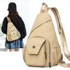 Lightweight Solid Nyl Trendy Sling Bags 2026  Sweet Backpack for Women with Multi-Pockets Casual Versatile Chest Bag
