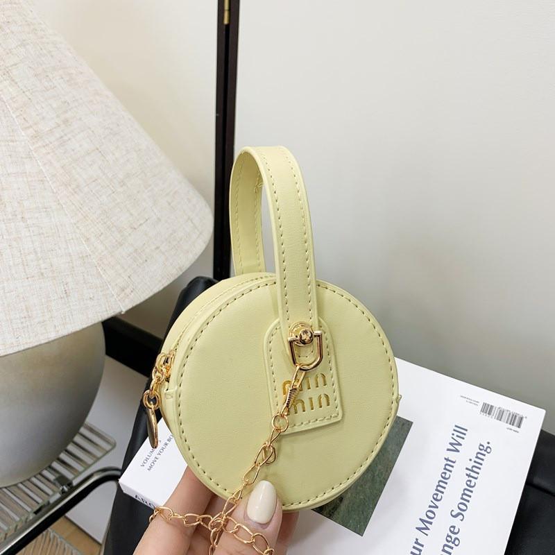 Children Color Solid Cartoon Crossbody Bag Cute Design Polyester Lining Girls