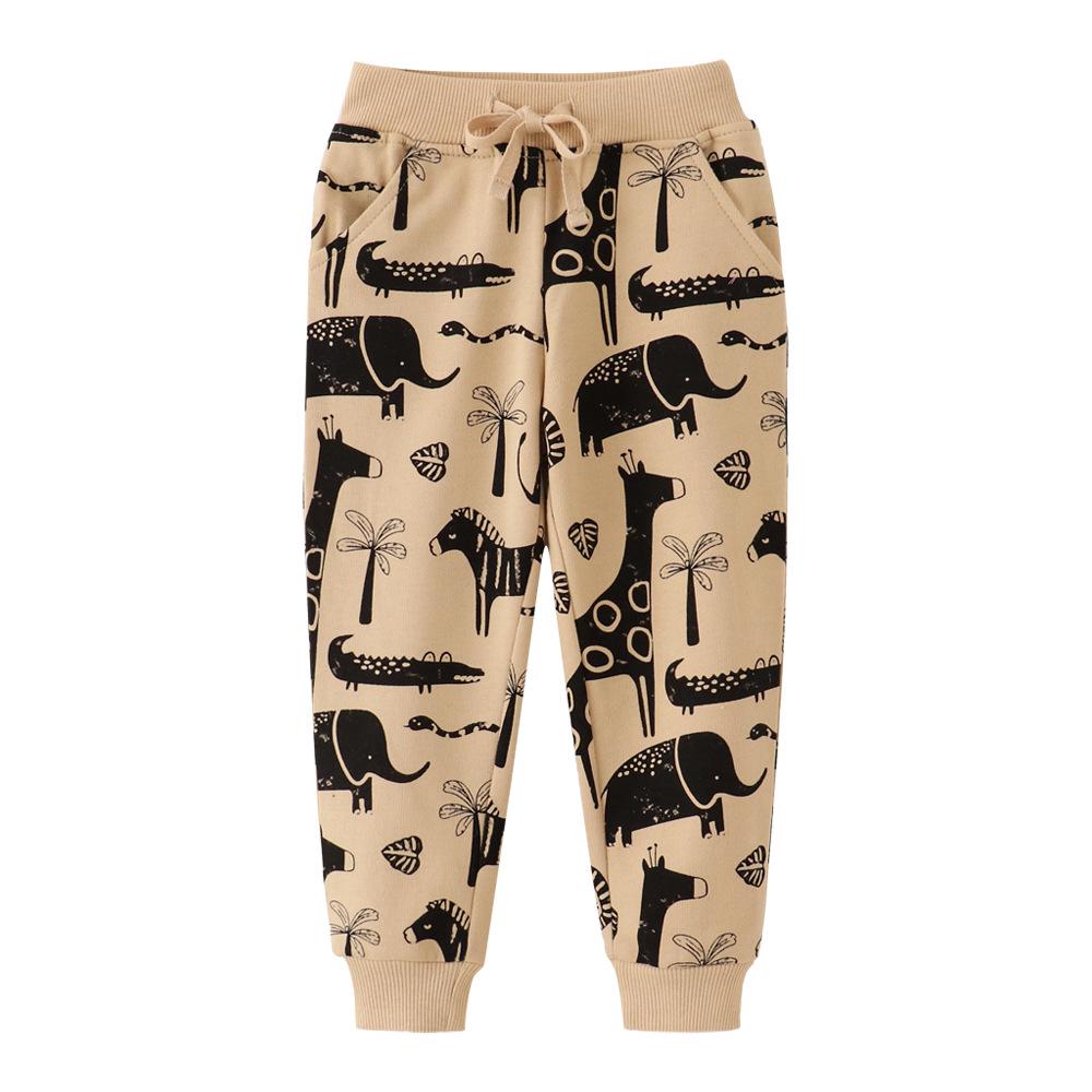 New Autumn/Winter Children s Printed Cotton Terry Sweatpants - Boys Pants 3T