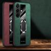 For Tecno Camon 50 Ultra Case Business Magnetic Ring Holder Shockproof sheepskin Leather Soft Silicone Fashion for Tecno Camon50 Ultra Back Cover
