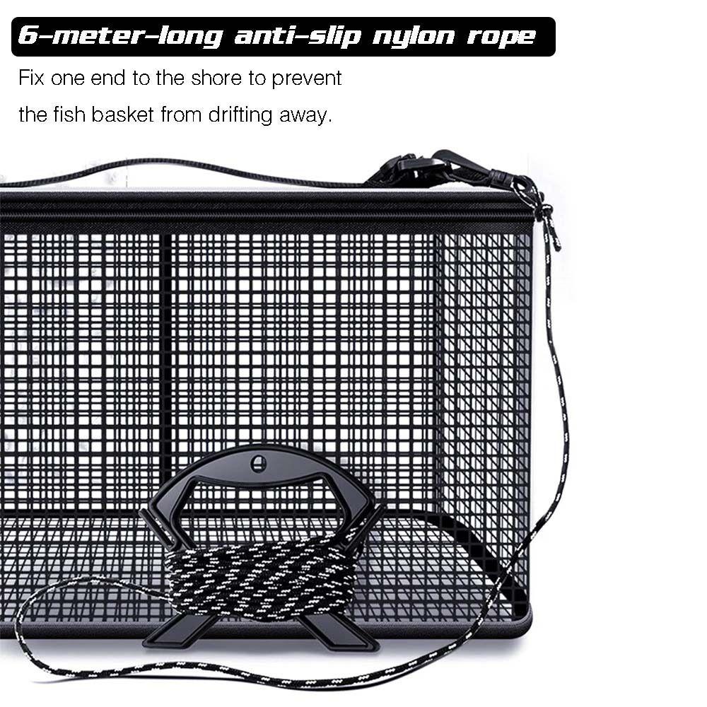 Large Capacity Foldable Fish Cage Quick-drying Foldable Fishing Net  Fishing Bait