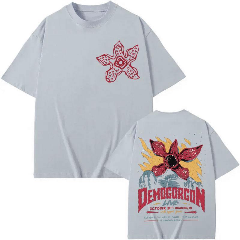 Eddie Munson The Demogorgon Tshirt Cannibal Flower Monster Graphic T Shirts Men Women Clothing Gothic Fashion Vintage Tshirts