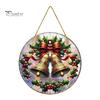 Christmas Party Hanging Supplies Tree Ornaments, Acrylic Festive Pendants with Lanyard for Seasonal Home Ornaments Holiday Decoration, Indoor