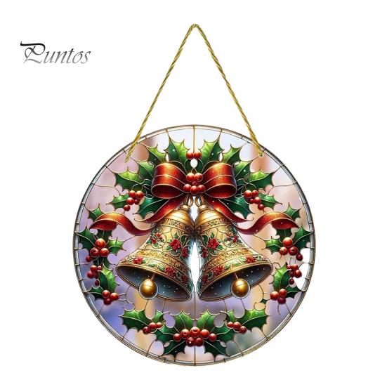 Christmas Party Hanging Supplies Tree Ornaments, Acrylic Festive Pendants with Lanyard for Seasonal Home Ornaments Holiday Decoration, Indoor