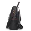 PU Women's Tassel Backpack Lightweight Schoolbag Anti-theft Travel Backpack