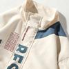Bomber Jacket Men Letter Printed Outerwear StreFashion Plus Size Loose Windbreaker Coat Male Clothing
