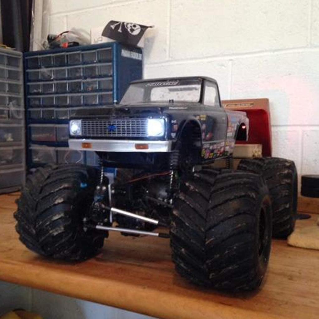 YFFSFDC Light Kit with 5mm and 3mm Night LED Headlights for RC Upgrade 2 White LEDs 2 Red ABS Voltage 4-LED 110 On-Road Cars, Parts, + LEDs, (3-7V