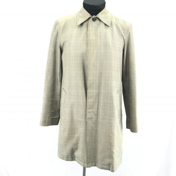 

USED/Made in Japan Paul Smith Glen Check Coat with Liner Gray M