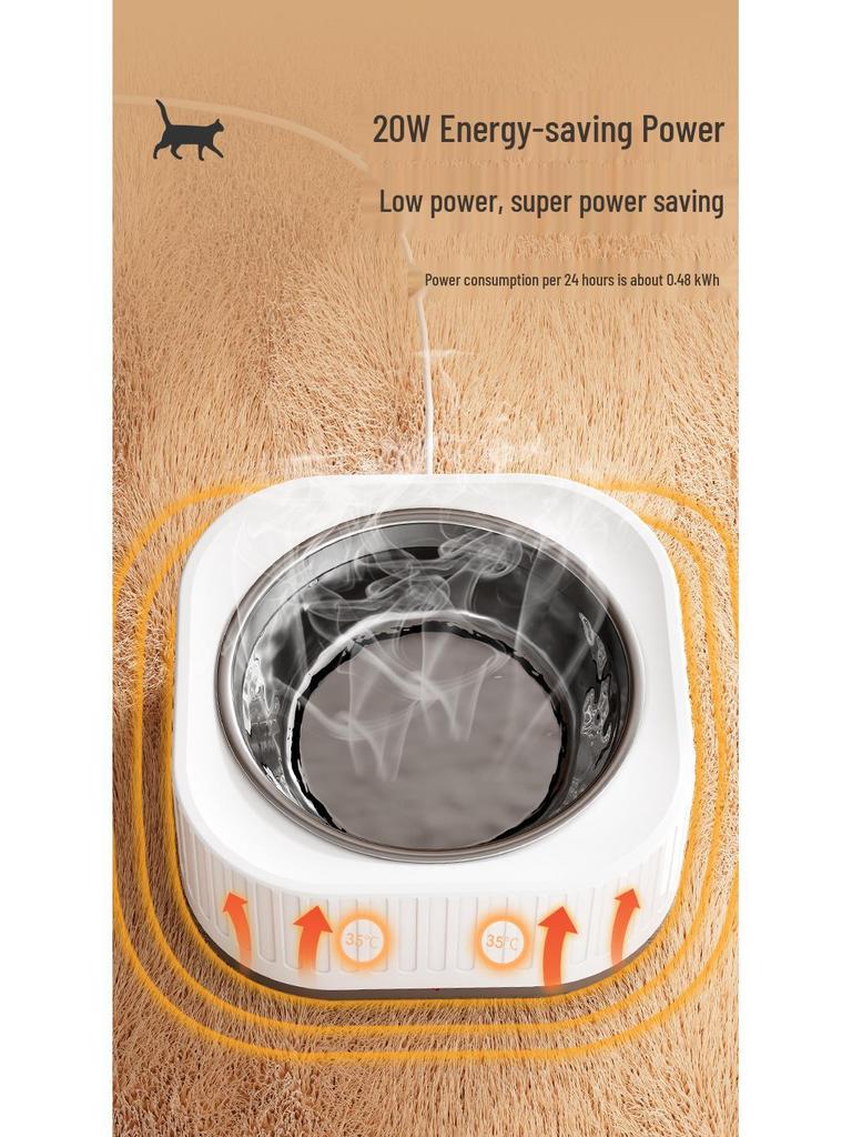 Cat & Dog Heated Water Dispenser: Constant Temperature Pet Fountain and Yogurt Maker