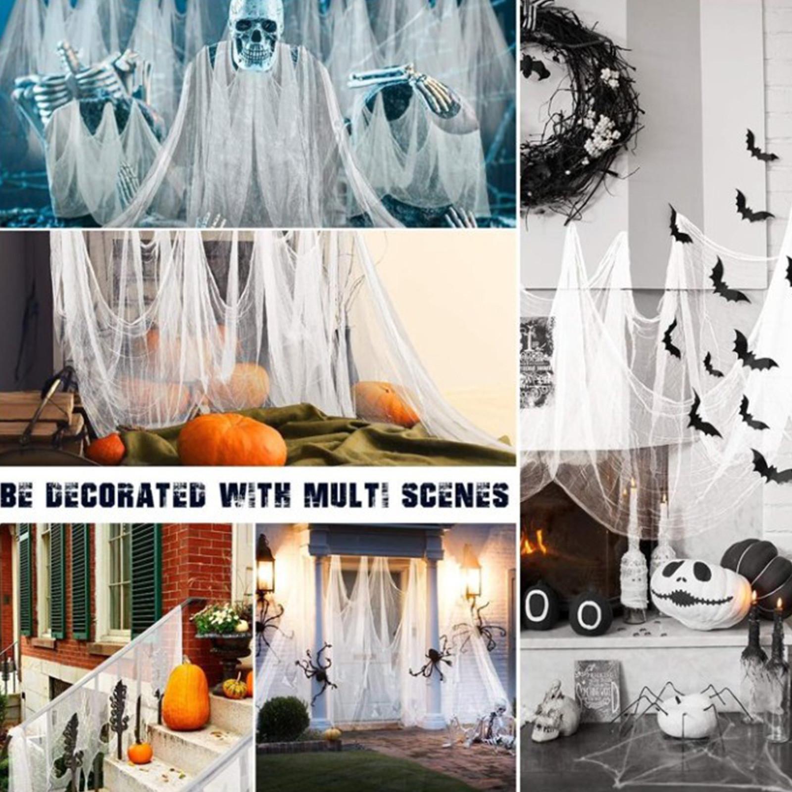 

Halloween Horror Cloth 276 X 85 Inch Horror Clothes Halloween Horror Decoration For Haunted House Party Supplies Indoor Outdoor One Size белый