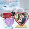 1/2PCS Creative Love Photo Frame Silicone Mold – Dual Sizes, Heart-Shaped Epoxy Resin Mold for DIY Picture Crafts