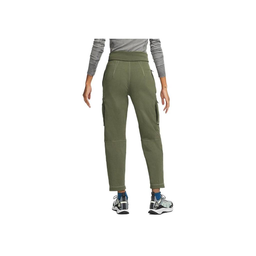 Nike Pantaloni Cargo da Donna ACG Series Smith Summit con Tasche Laterali Verde Oliva CV0618-222
