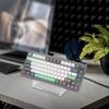 Geekria Keyboard Display Acrylic Mechanical Gaming Keyboard Holder for Computer Keyboard Stand, 60%, 75%, 80%, 96% (Clear)