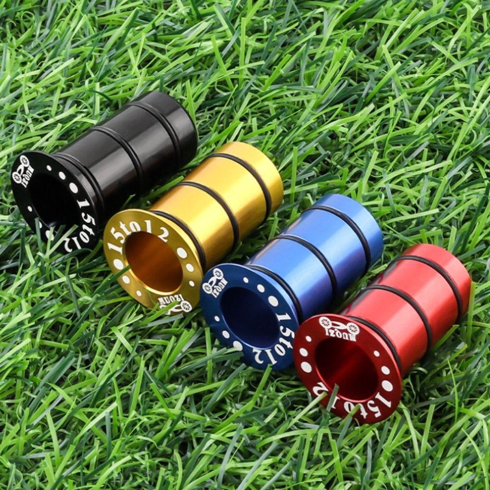 2Pcs 15mm To 12mm Thru Axle Side Cover Adapter Aluminum Zinc Zinc Alloy Front Thru Axle Adapter  Road Bike