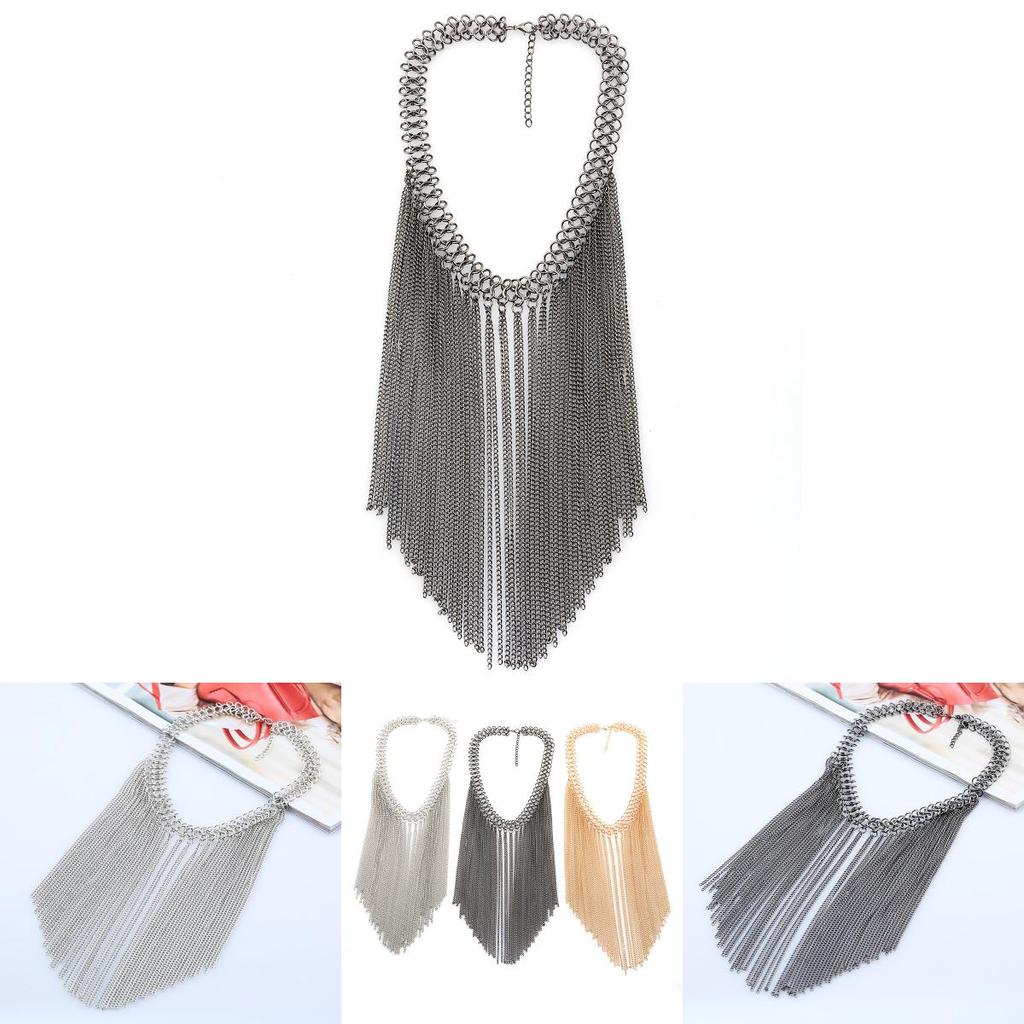 Fashionable Retro Multi Layer Tassel Design Women Necklace For Women