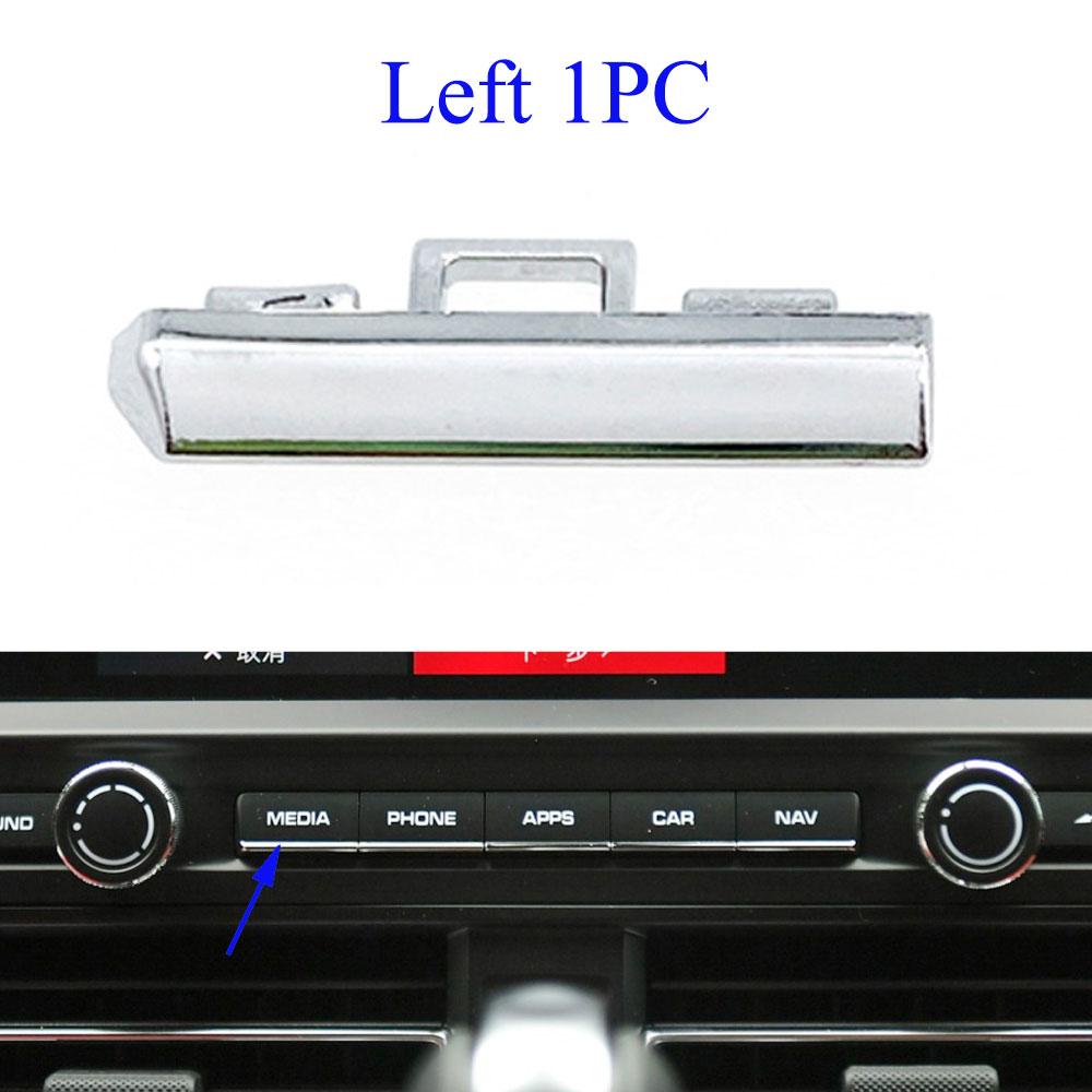 Auto Konsolenanzeigebildschirm Chrom Tastenverkleidung Galvanisierungsleisten Ersatz Für Porsche Macan 95B 2018