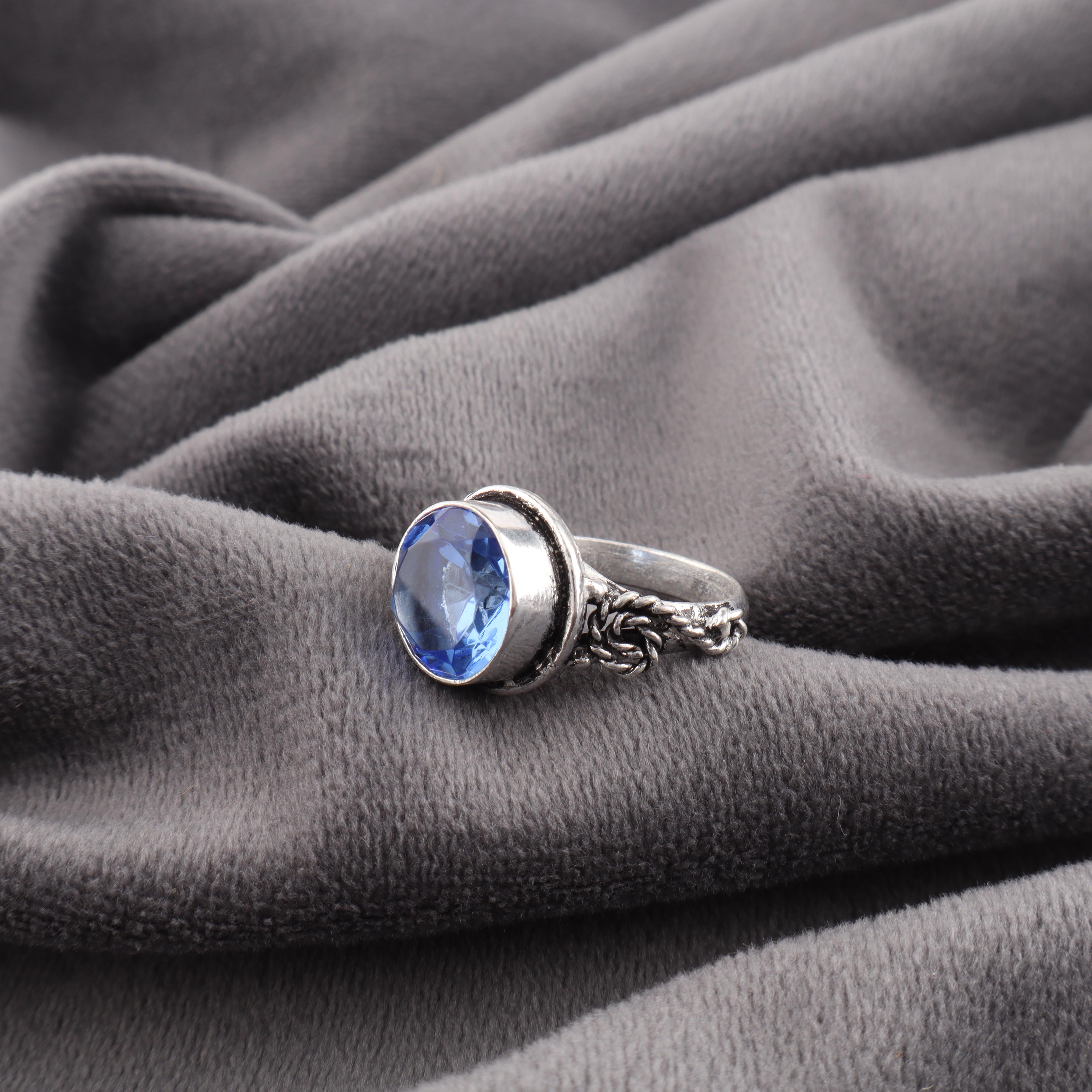 

Кольцо ручной работы с драгоценным камнем танзанит, кольцо из цельного серебра 925 пробы, старинные ювелирные изделия, кольцо для подарка на помолвку 6 синий