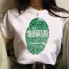 Königreich Saudi-Arabien T-Shirts Damen Muster Grafik-T-Shirt Mischgewebe Oberteil feUnisex 2000er Japanische Harajuku Kleidung