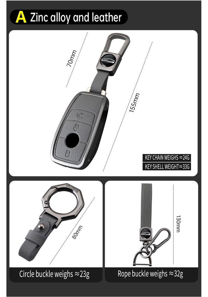 Maybach Model A Key Case In Elephant Grey